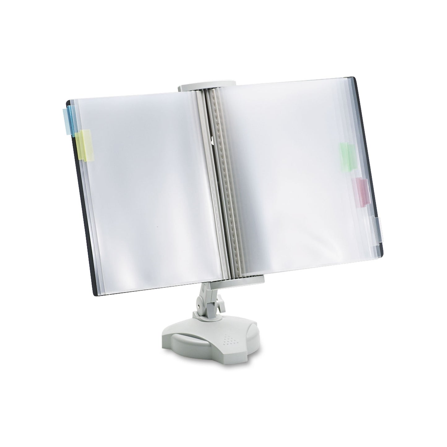 Fellowes Reference Rack, Plastic, Letter, 10 Pockets, Platinum (22300)