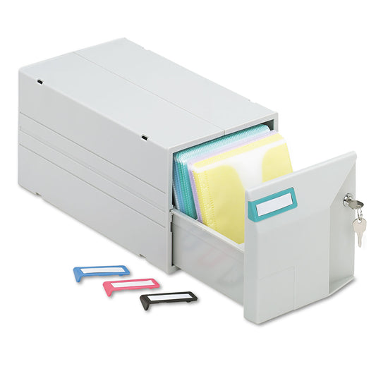 Innovera CD/DVD Storage Drawer, Holds 150 Discs, Light Gray (39501)