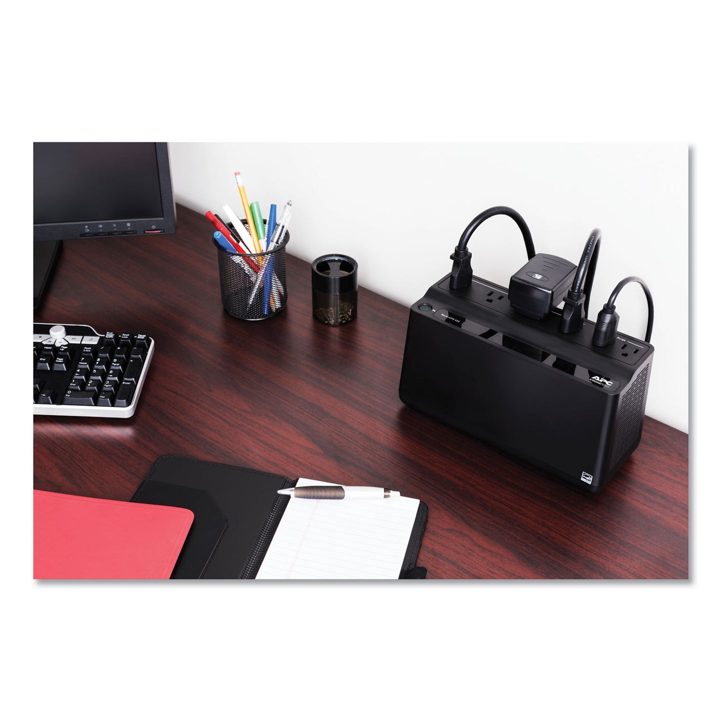 APC Smart-UPS 425 VA Battery Backup System, 6 Outlets, 120 VA, 180 J (BE425M)