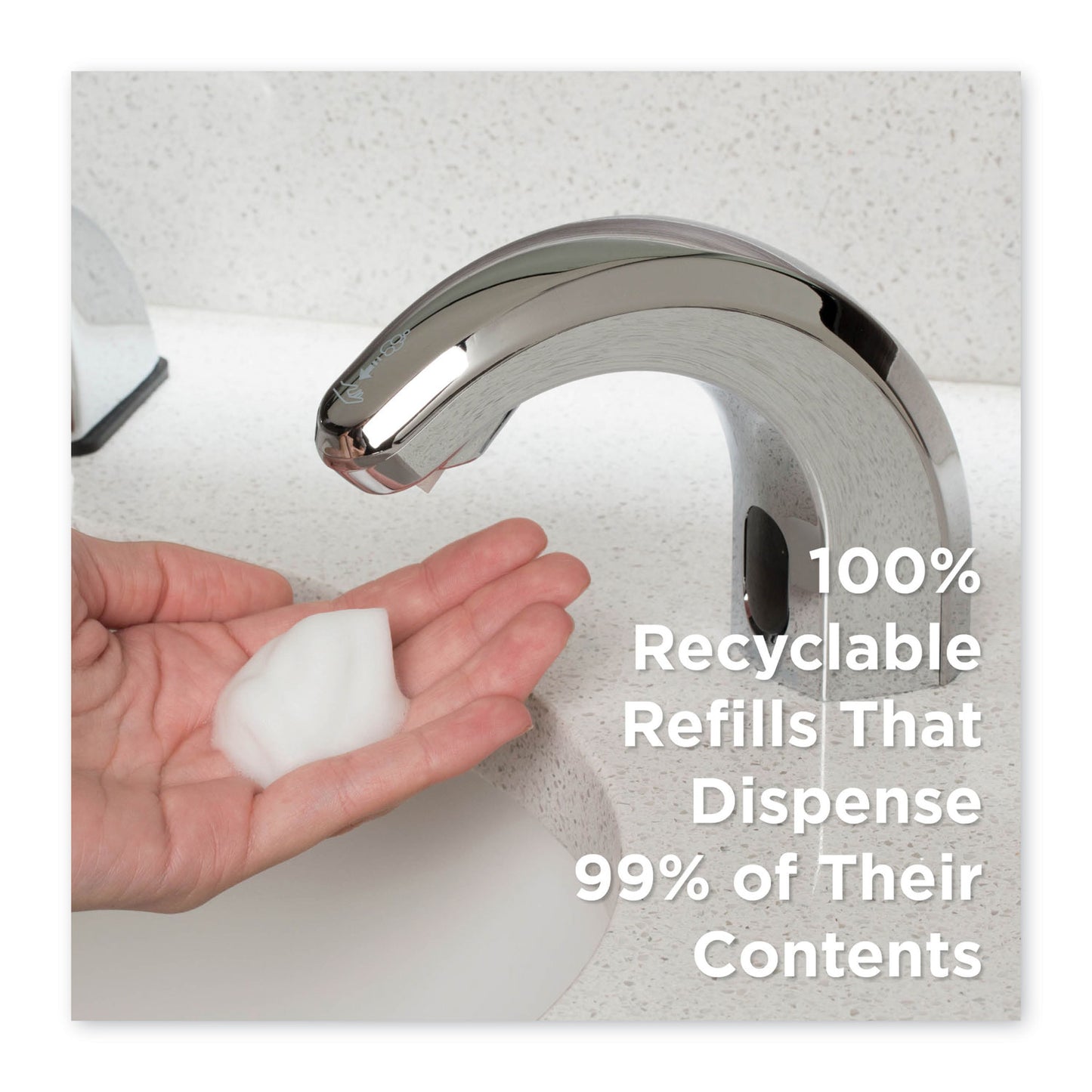 Georgia Pacific Professional GP enMotion Counter Mount Foam Soap Refill, Tranquil Aloe Scent, 1,800 mL, 2/Carton (42718)