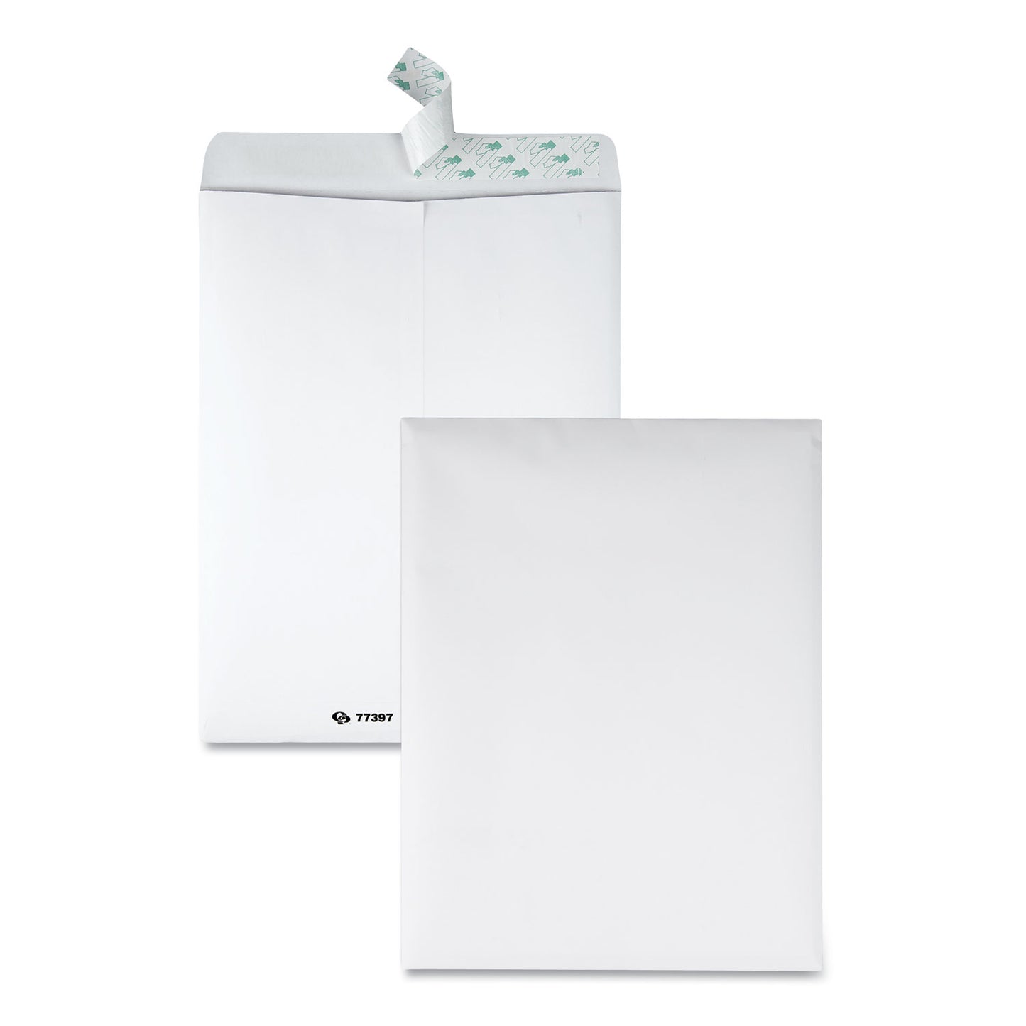 Quality Park Tech-No-Tear Catalog Envelope, Paper Exterior, #13 1/2, Cheese Blade Flap, Self-Adhesive Closure, 10 x 13, White, 100/Box (77397)