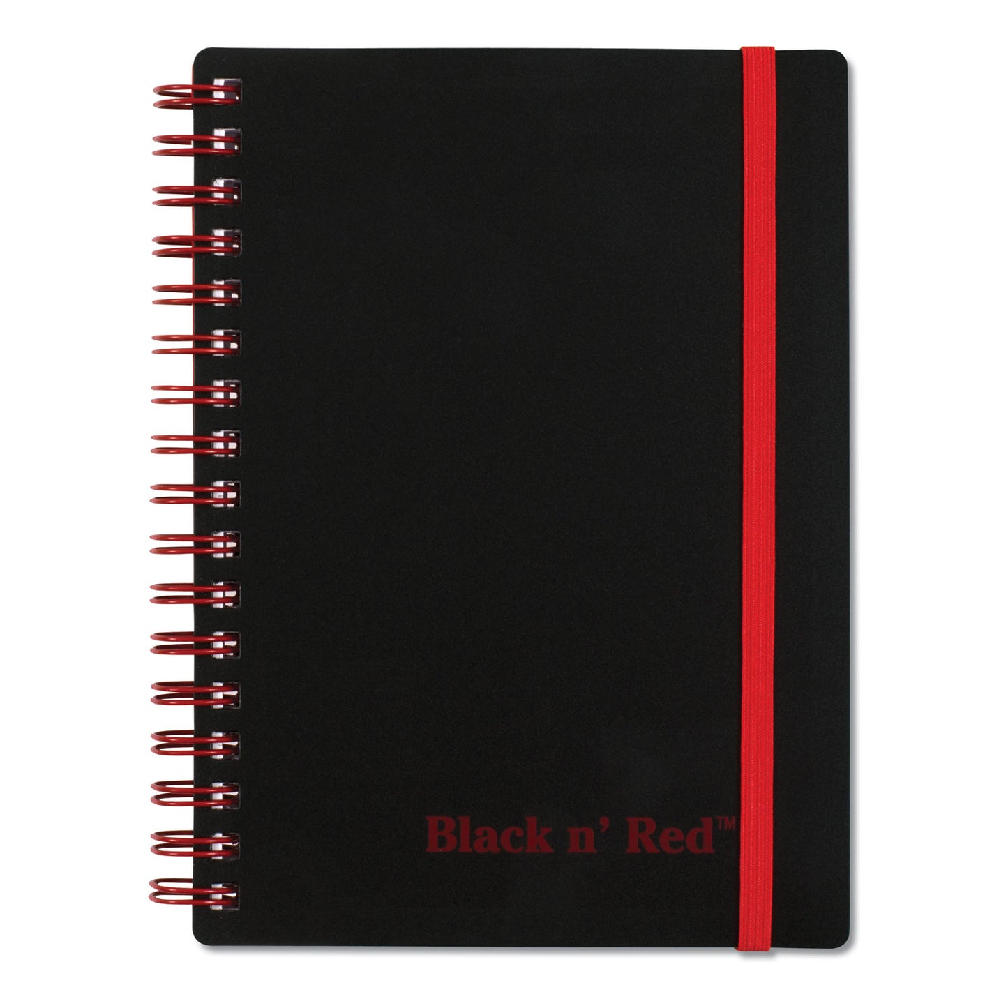 Red Flexible Cover Twinwire Notebooks, SCRIBZEE Compatible, 1-Subject, Wide/Legal Rule, Black Cover, (70) 5.88 x 4.13 Sheets (F67010)
