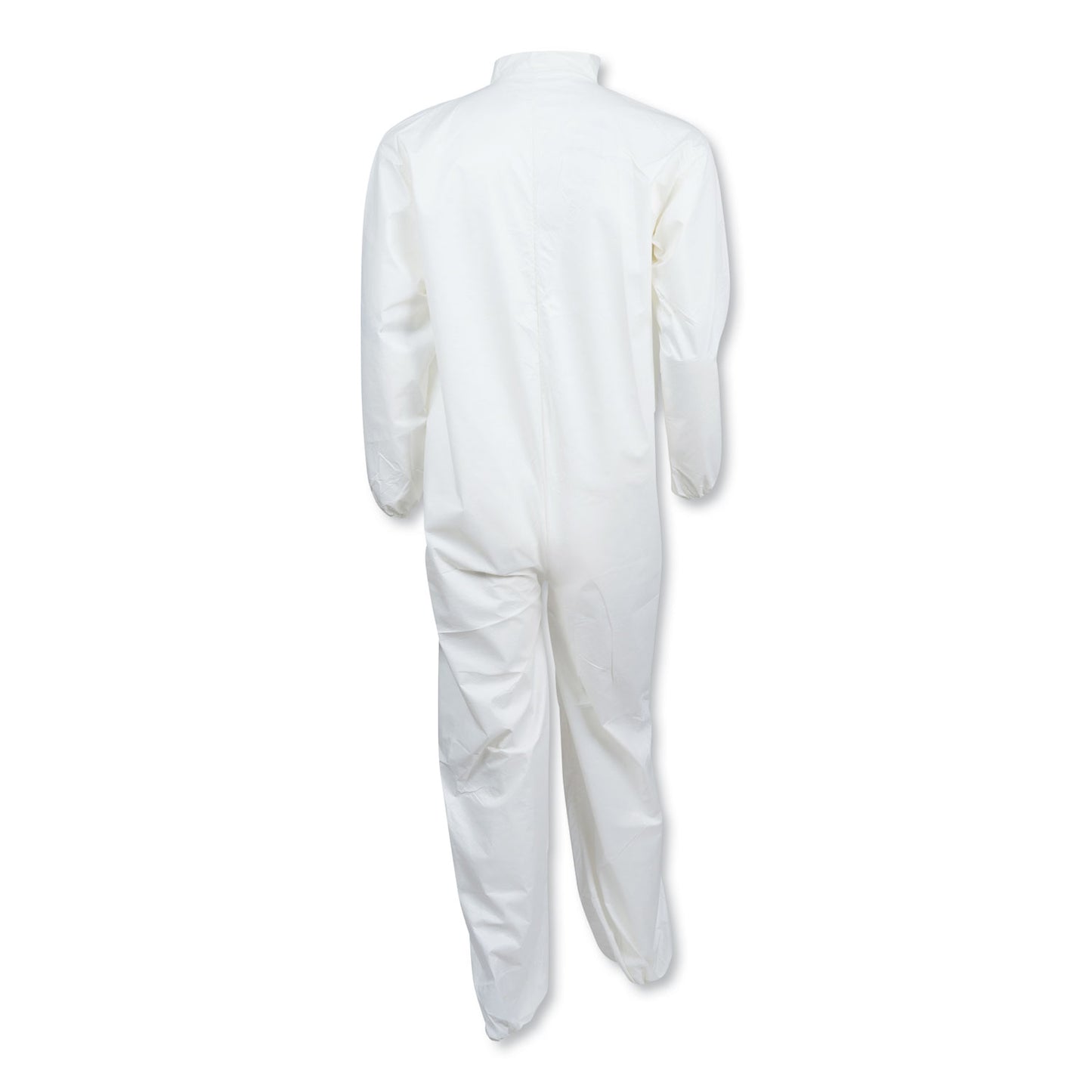 KleenGuard A40 Elastic-Cuff and Ankles Coveralls, White, Large, 25/Carton (44313)