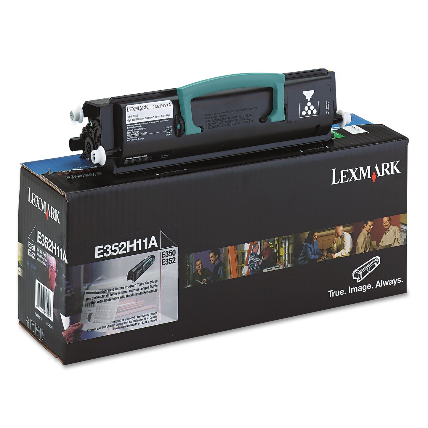 Lexmark E352H11A Return Program High-Yield Toner, 9,000 Page-Yield, Black