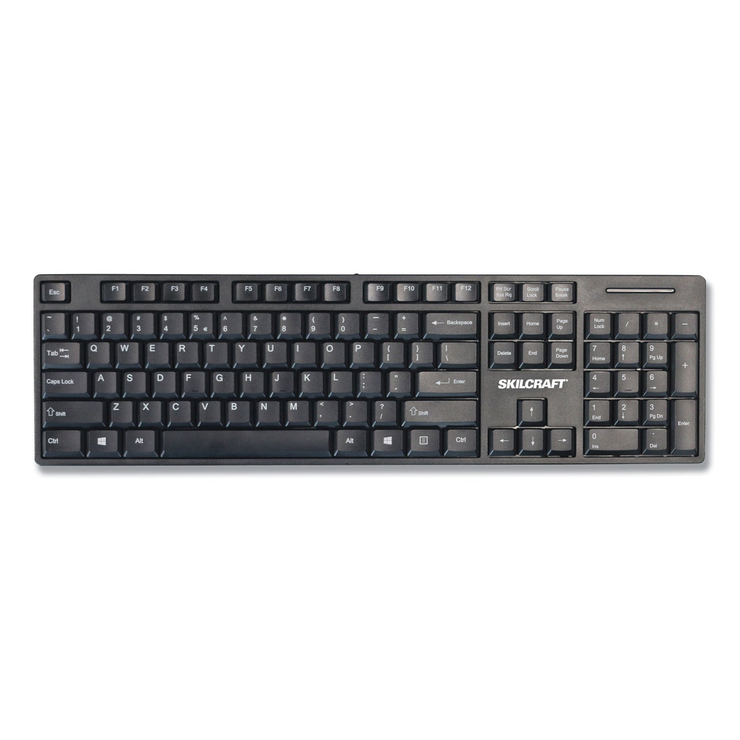 AbilityOne 7025016774742, SKILCRAFT USB Wired Keyboard, 101 Keys, Black