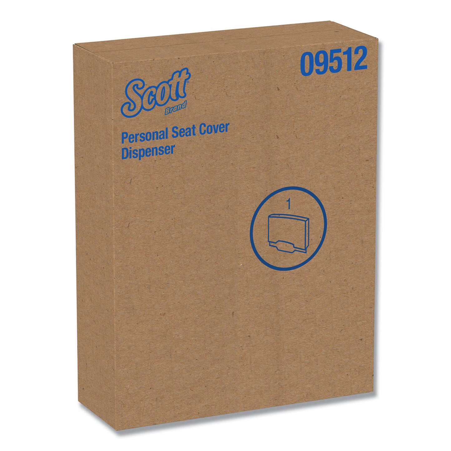 Scott Personal Seat Cover Dispenser, 16.6 x 2.5 x 12.3, Stainless Steel (09512)