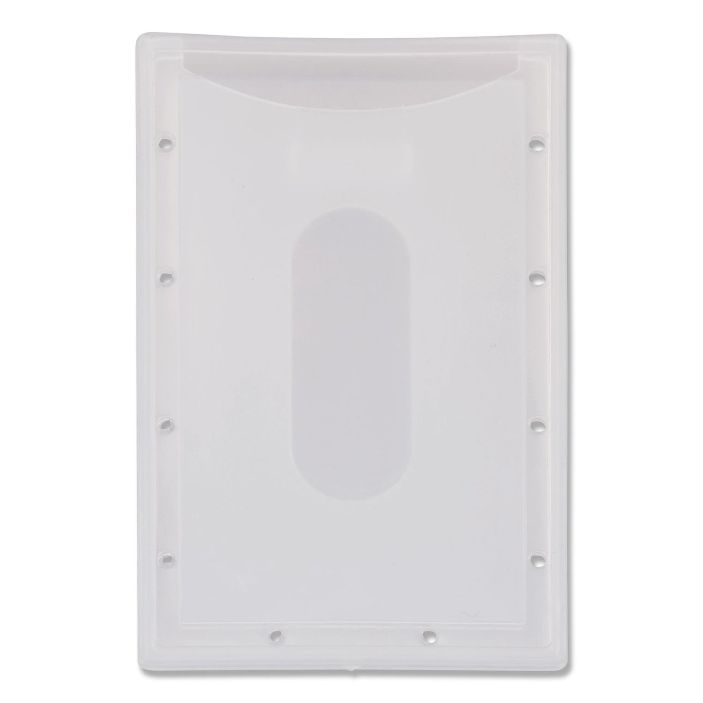Advantus Clear ID Card Holder, Horizontal, Clear 2.31" x 3.69" Holder, 2.13" x 3.38" Insert, 25/Pack (97100)