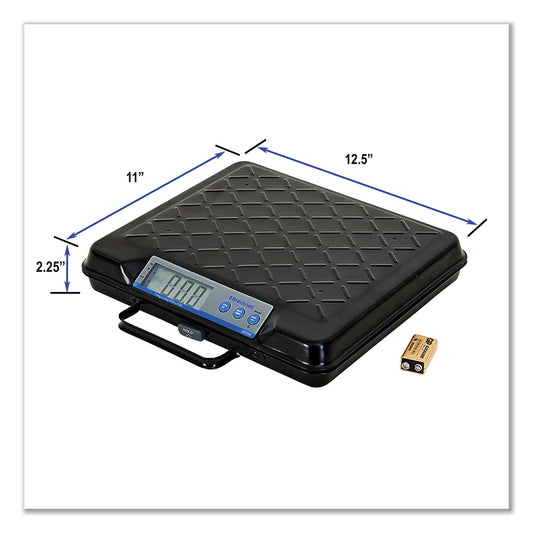 Brecknell Portable Electronic Utility Bench Scale, 100 lb Capacity, 12.5 x 10.95 x 2.2 Platform (GP100)