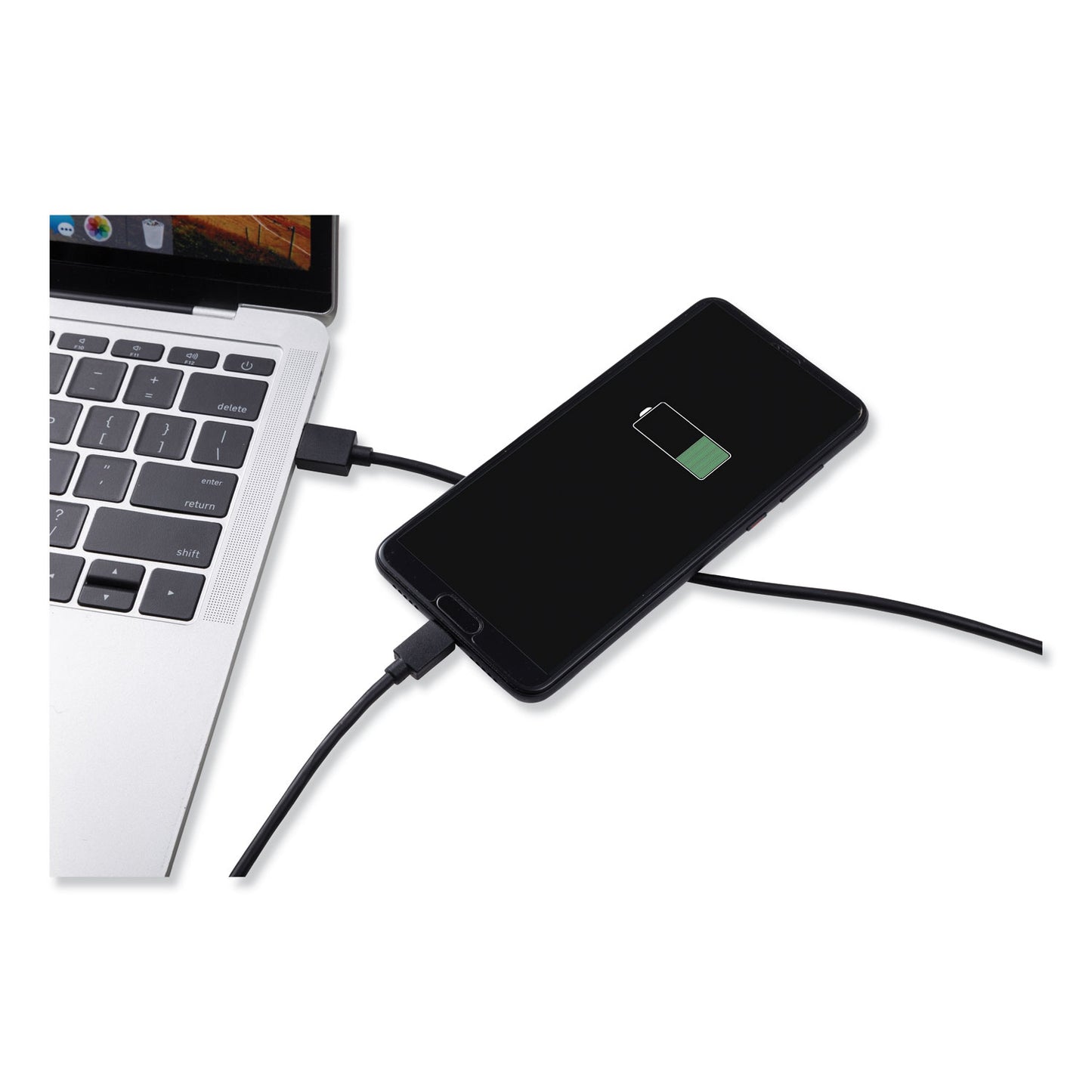 Innovera USB to USB-C Cable, 6 ft, Black (30014)