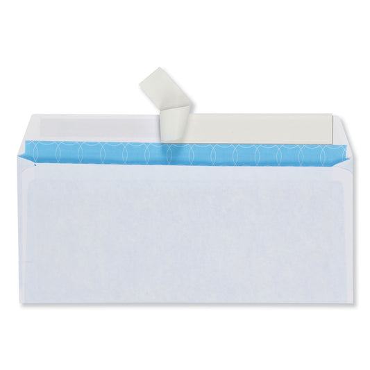 Quality Park Security Envelope, #10, Commercial Flap, Redi-Strip Adhesive Closure, 4.13 x 9.5, White, 500/Box (90019)