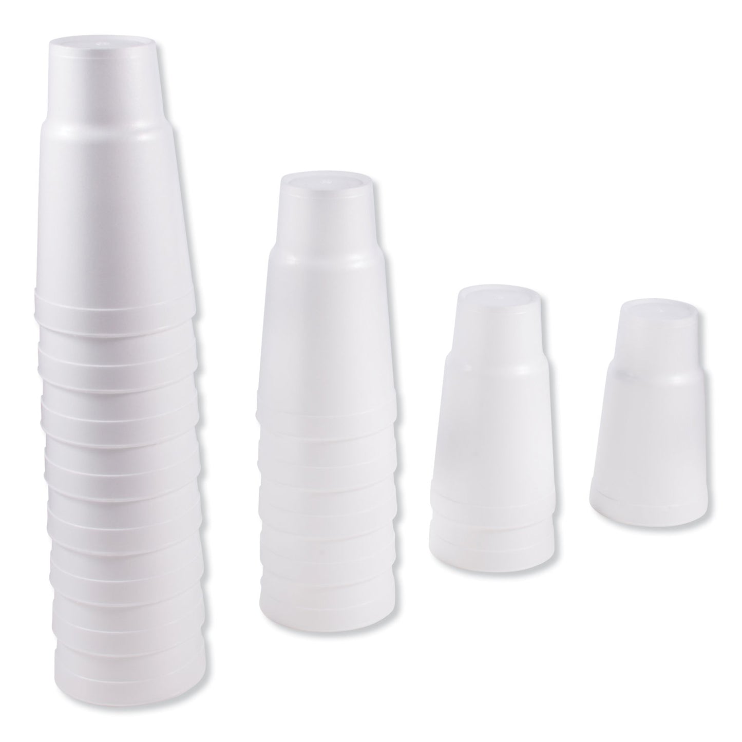 Dart Foam Drink Cups, 32 oz, White, 16/Bag, 25 Bags/Carton (32AJ20)