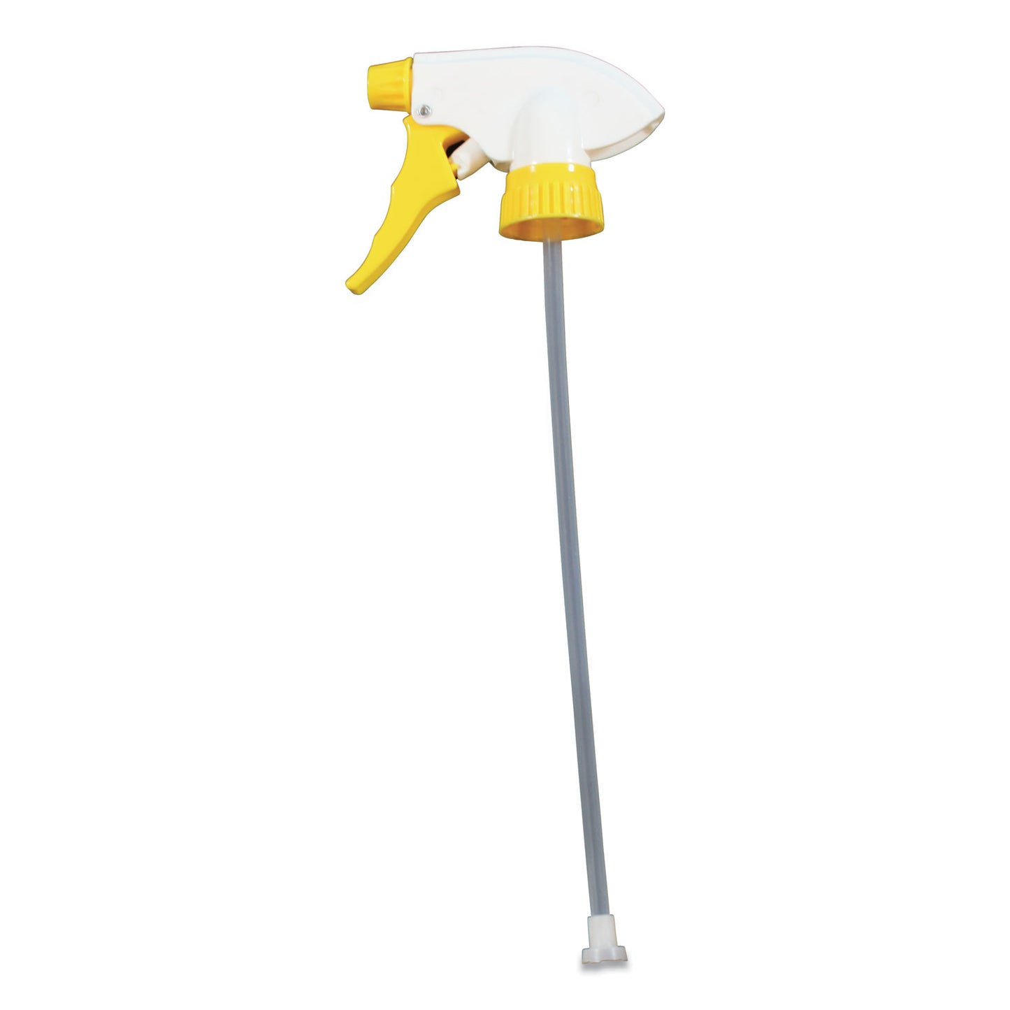Impact Chemical Resistant Trigger Sprayer, 9.88" Tube, Fits 32 oz Bottles, Yellow/White, 24/Carton (60192491)