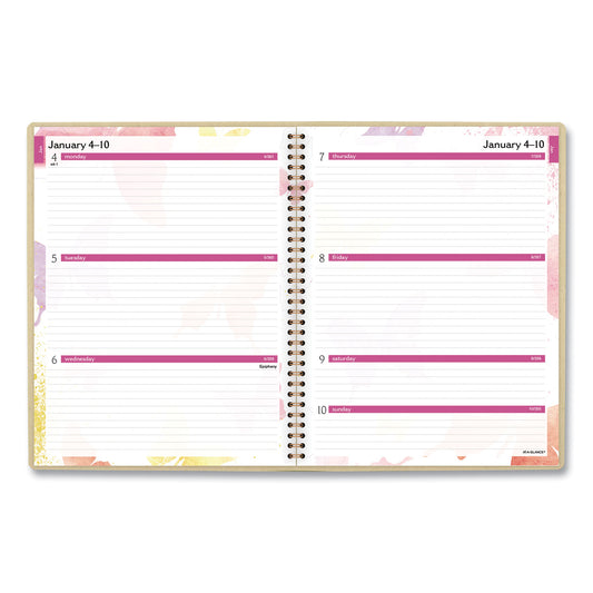 AT-A-GLANCE Watercolors Weekly/Monthly Planner, Butterflies Artwork, 11 x 8.5, Multicolor Cover, 12-Month (Jan to Dec): 2025 (791905G)