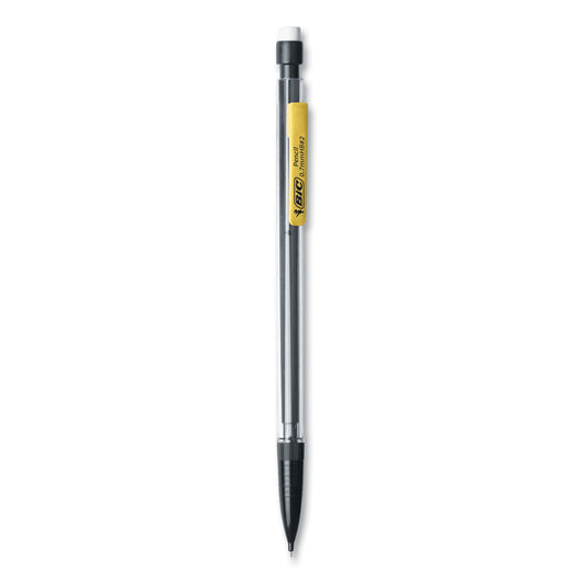 BIC Xtra Smooth Mechanical Pencil, 0.7 mm, HB (#2), Black Lead, Clear Barrel, 40/Pack (MPP40MJBLK)