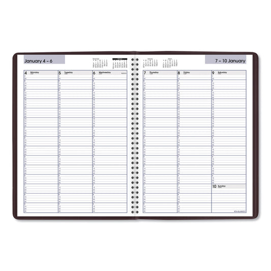 AT-A-GLANCE DayMinder Weekly Appointment Book, Vertical-Column Format, 11 x 8, Burgundy Cover, 12-Month (Jan to Dec): 2025 (G52014)