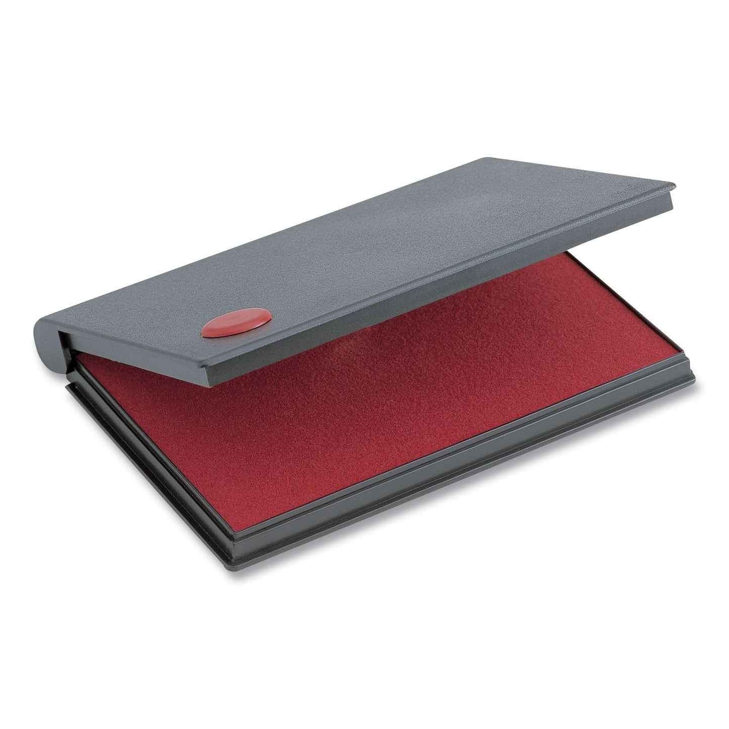 COSCO 2000 PLUS One-Color Felt Stamp Pad, #2, 6.25" x 3.5", Red (090411)