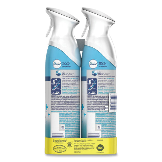 Febreze AIR, Crisp Clean, 8.8 oz Aerosol Spray, 2/Pack (97806)