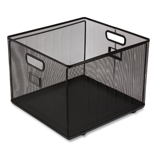 TRU RED Wire Mesh File Organizer, Letter Size, 13.98" Long, Black (24402487)