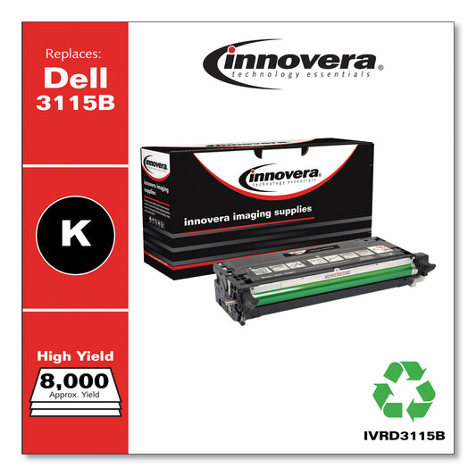 Innovera Remanufactured Black High-Yield Toner, Replacement for 310-8395, 8,000 Page-Yield (D3115B)