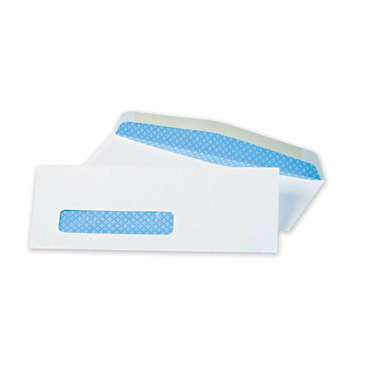 Quality Park Security Tint Window Envelope, #8 5/8, Commercial Flap, Gummed Closure, 3.63 x 8.63, White, 500/Box (21012)