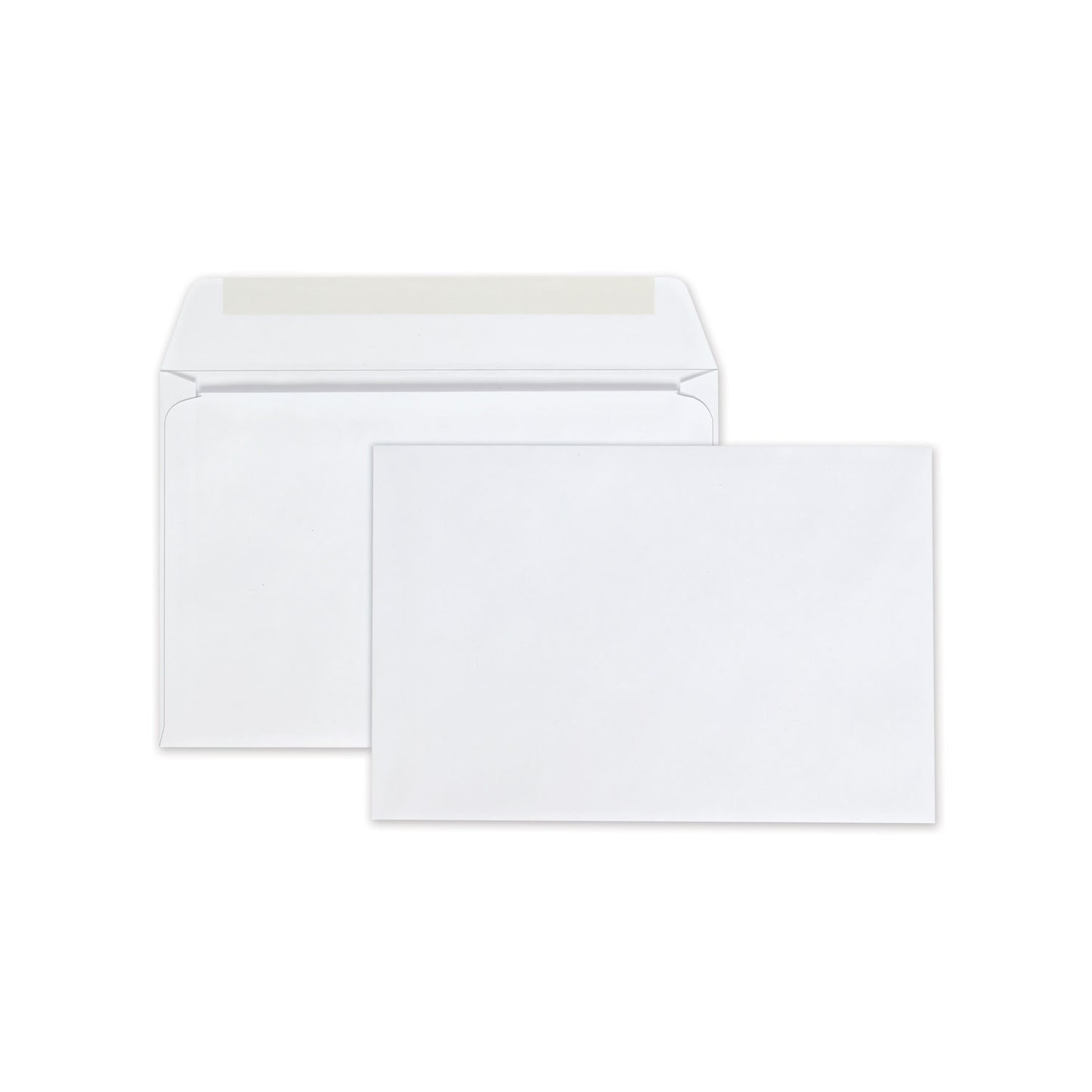 Quality Park Open-Side Booklet Envelope, #6 1/2, Hub Flap, Gummed Closure, 6 x 9, White, 100/Box (37113)