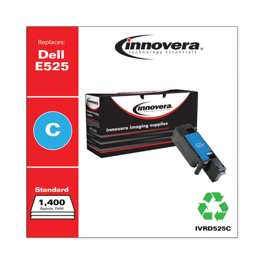 Innovera Remanufactured Cyan Toner, Replacement for 593-BBJU, 1,400 Page-Yield (D525C)
