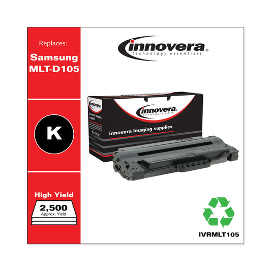 Innovera Remanufactured Black High-Yield Toner, Replacement for MLT-D105L, 2,500 Page-Yield (MLT105)