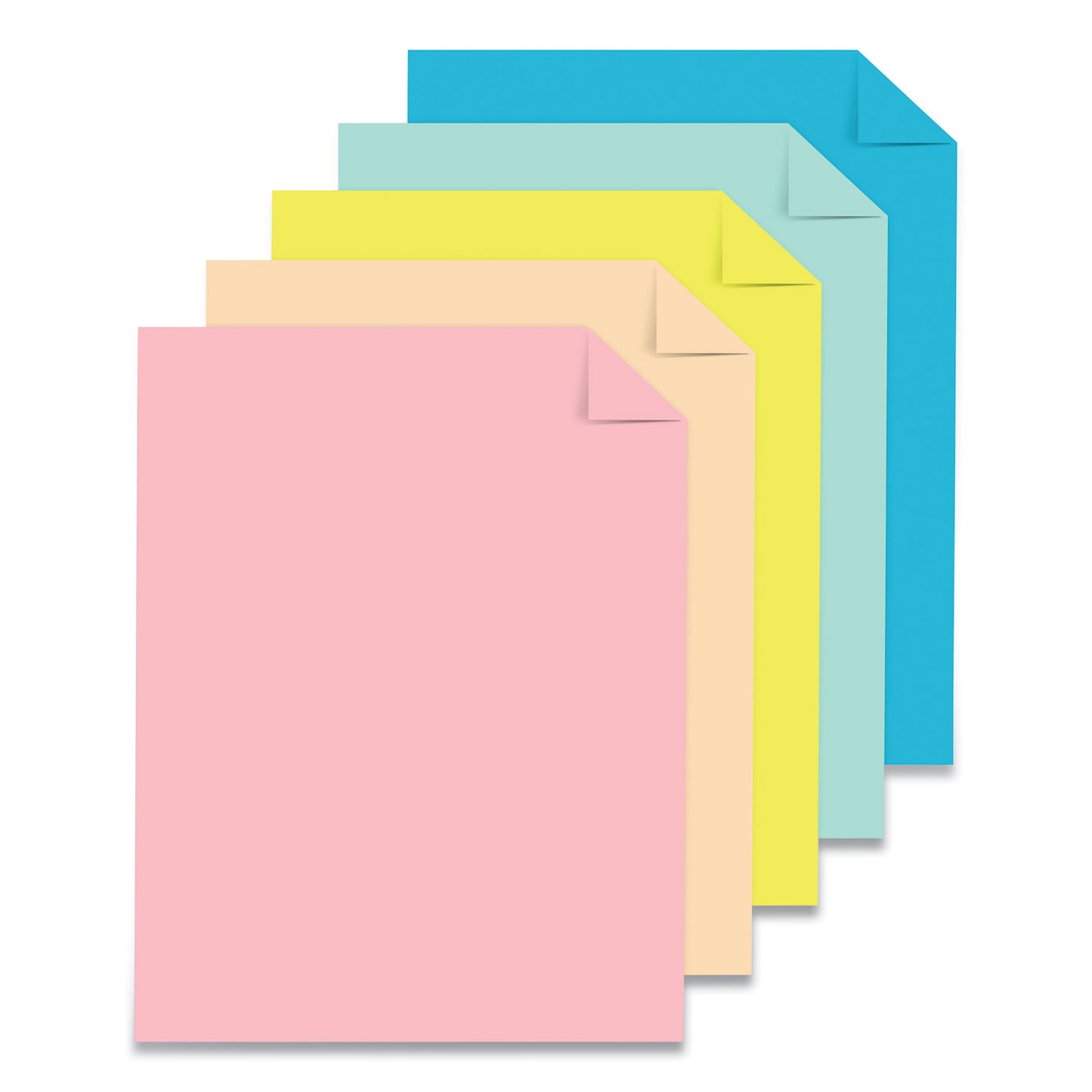 Astrobrights Color Cardstock, 65 lb Cover Weight, 8.5 x 11, Assorted Colors, 250/Pack (91715)