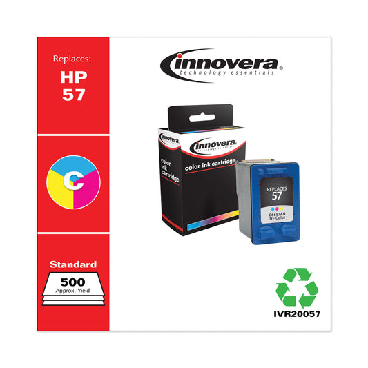Innovera Remanufactured Tri-Color Ink, Replacement for 57 (C6657AN), 400 Page-Yield (20057)