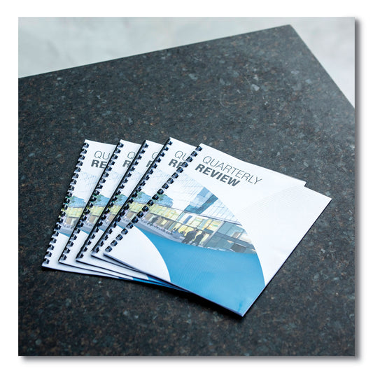 Fellowes Plastic Comb Bindings, 1/4" Diameter, 20 Sheet Capacity, Black, 100/Pack (52366)