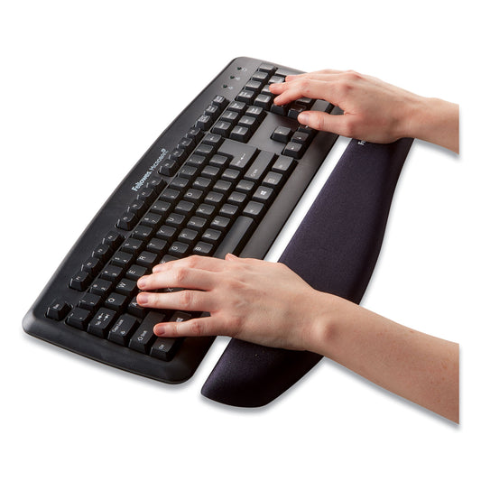 Fellowes PlushTouch Keyboard Wrist Rest, 18.12 x 3.18, Graphite (9252301)
