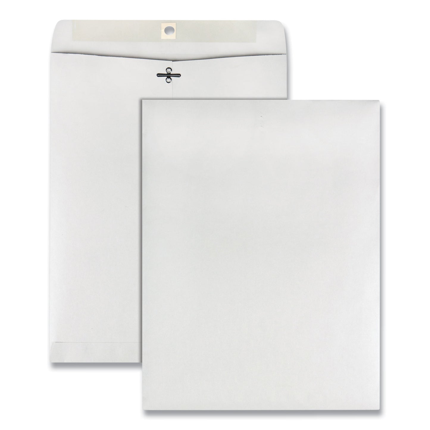 Quality Park Clasp Envelope, 28 lb Bond Weight Paper, #97, Square Flap, Clasp/Gummed Closure, 10 x 13, White, 100/Box (38397)