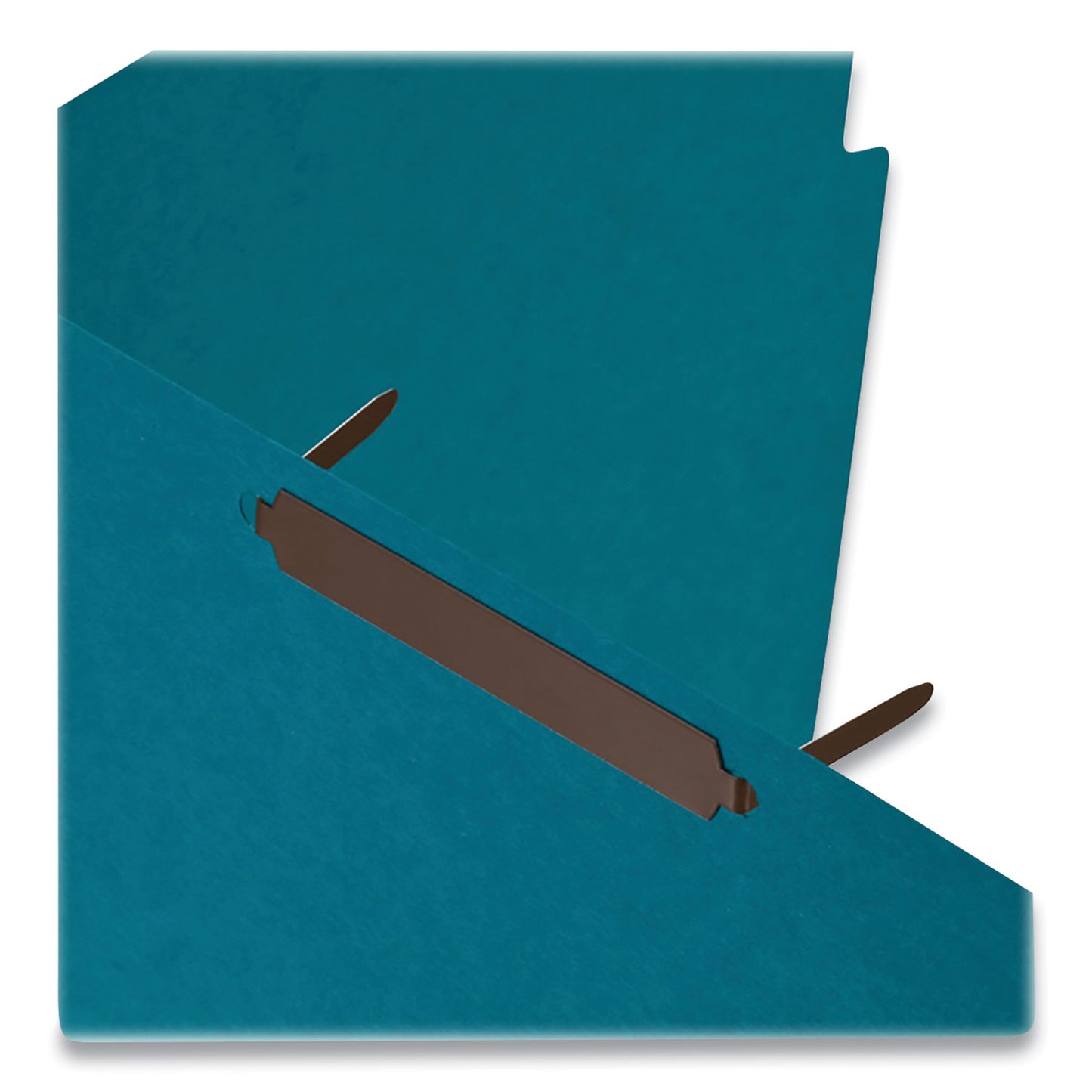 Officemate Self-Adhesive Two-Prong Folder Fastener Bases, 2" Capacity, 2.75" Center to Center, Brown, 100/Box (99876)