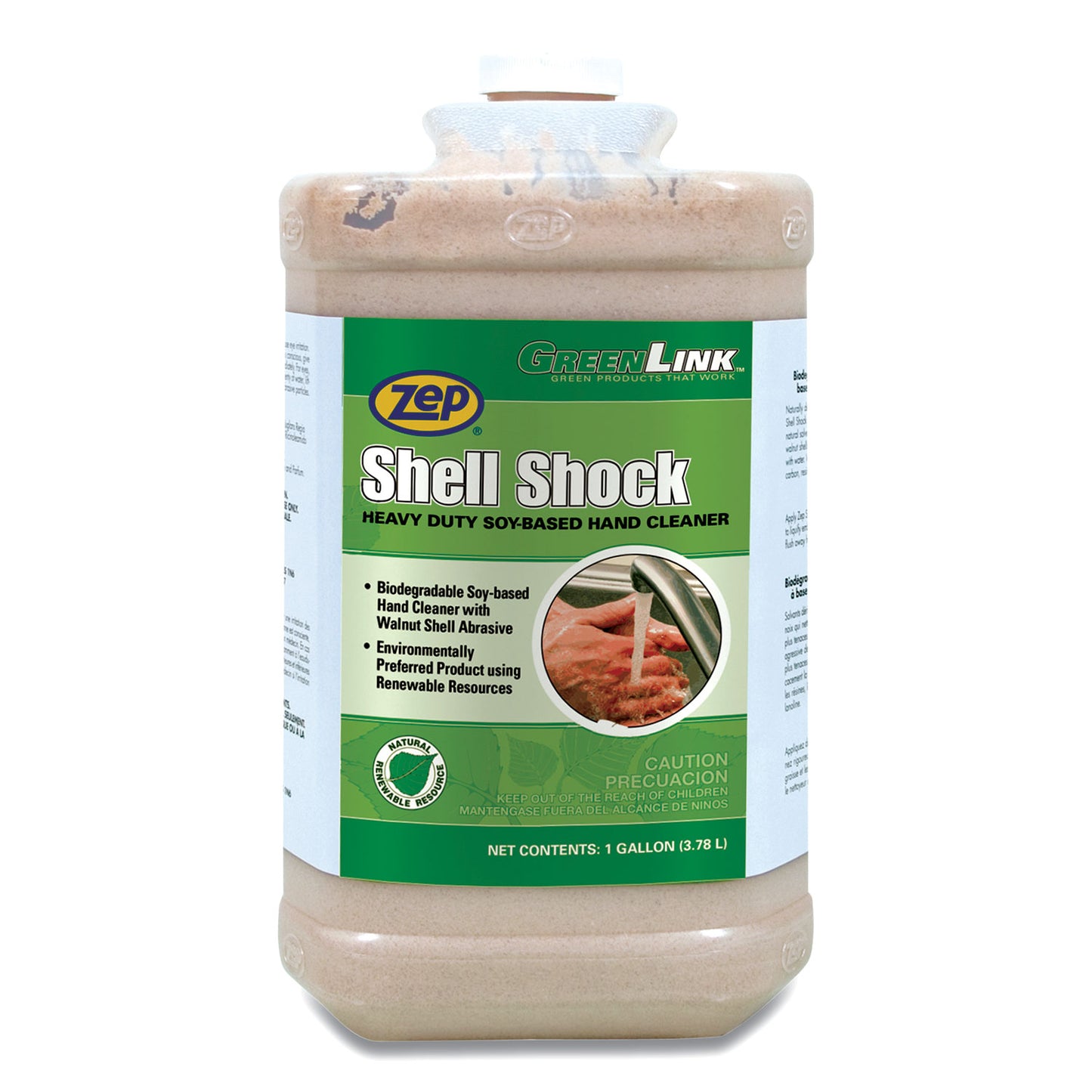 Zep Shell Shock Heavy Duty Soy-Based Hand Cleaner, Cinnamon Scent, 1 gal (318524EA)