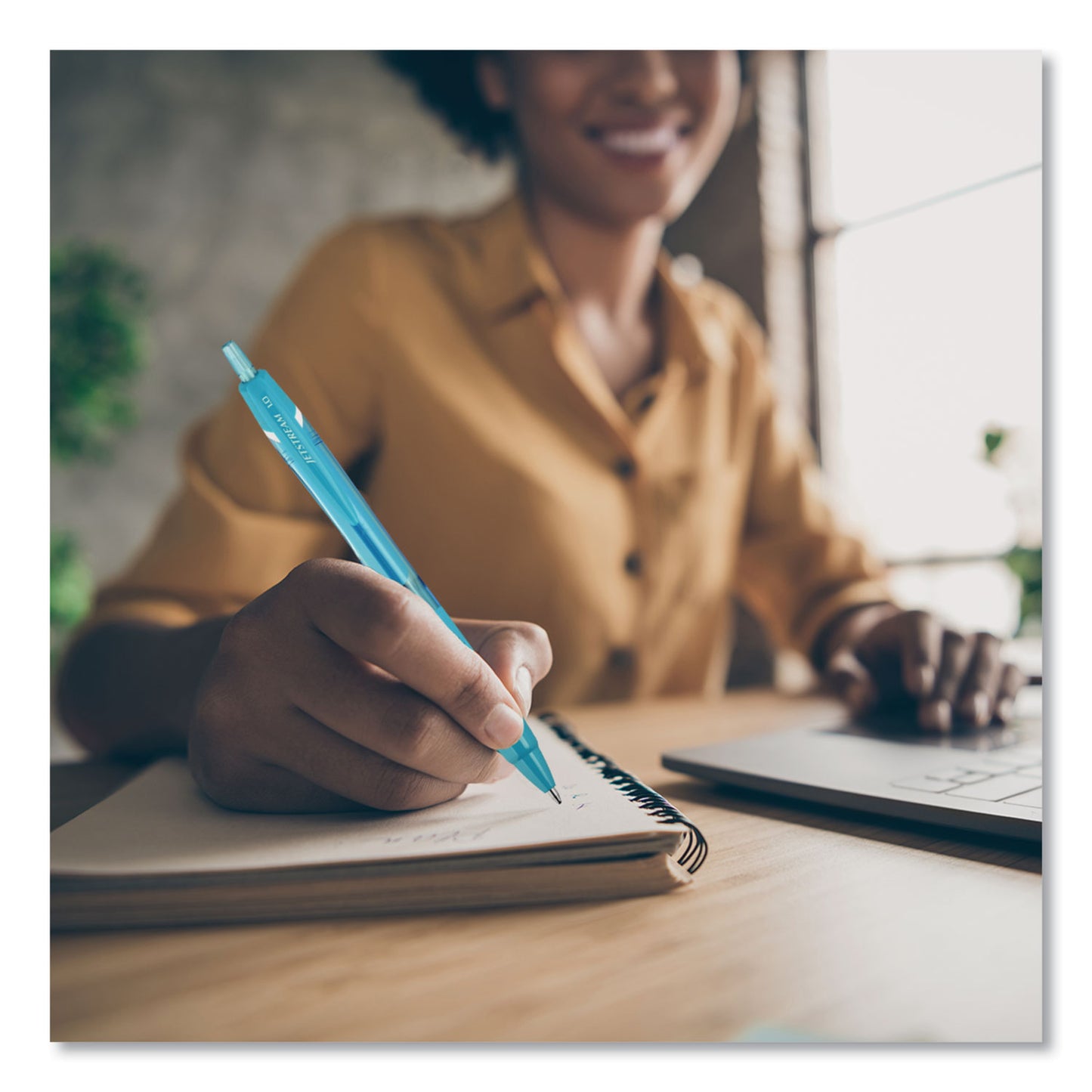 uni-ball Jetstream Elements Hybrid Gel Pen, Retractable, Medium 1 mm, Assorted Ink and Barrel Colors, 5/Pack (70138)