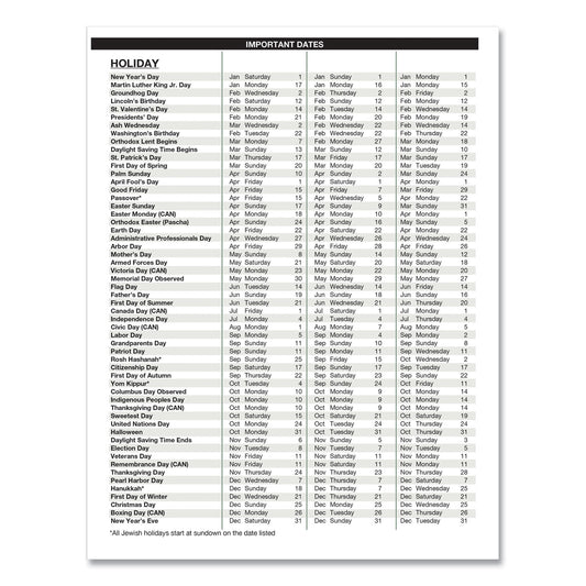 House of Doolittle Academic Year Recycled Professional Weekly Planner, 11 x 8.5, Black Wirebound Soft Cover, 12-Month (Aug to July): 2024-2025 (257202)