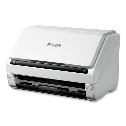 Epson DS-530 II Color Duplex Document Scanner, 600 dpi Optical Resolution, 50-Sheet Duplex Auto Document Feeder (B11B261202)