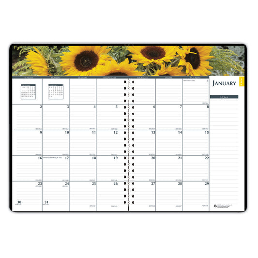 House of Doolittle Express Track Recycled Weekly Appointment Book/Monthly Planner, 8 x 5, Black Cover, 13-Month: Jan 2025 to Jan 2026 (29402)