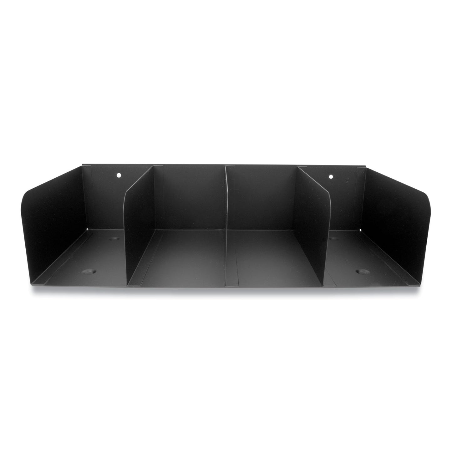 CONTROLTEK Trays, 4 Compartments, 16 x 8 x 4, Heavy Gauge Steel, Black (500070)