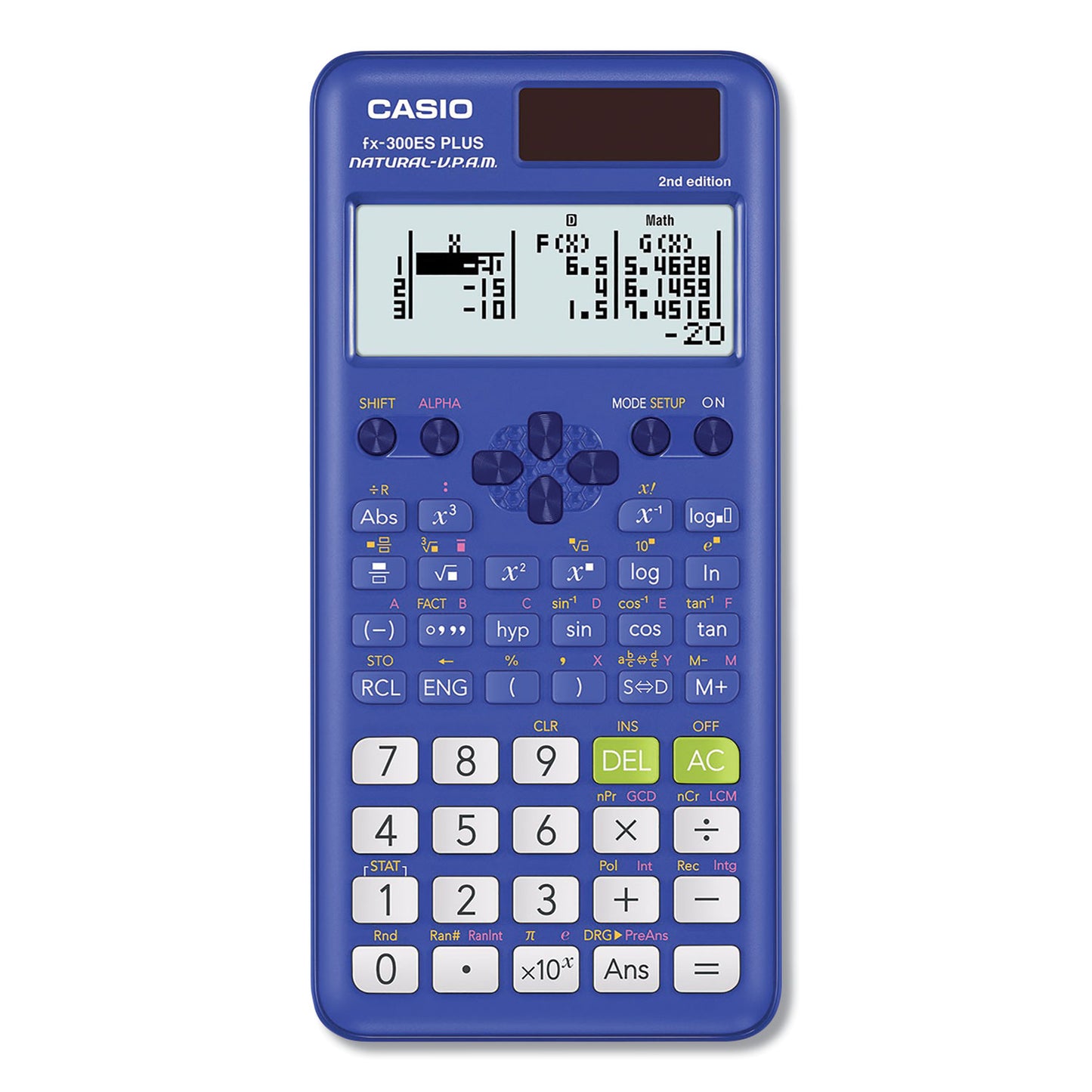 Casio FX-300ES Plus 2nd Edition Scientific Calculator, 16-Digit LCD, Blue (300ESPLS2BU)