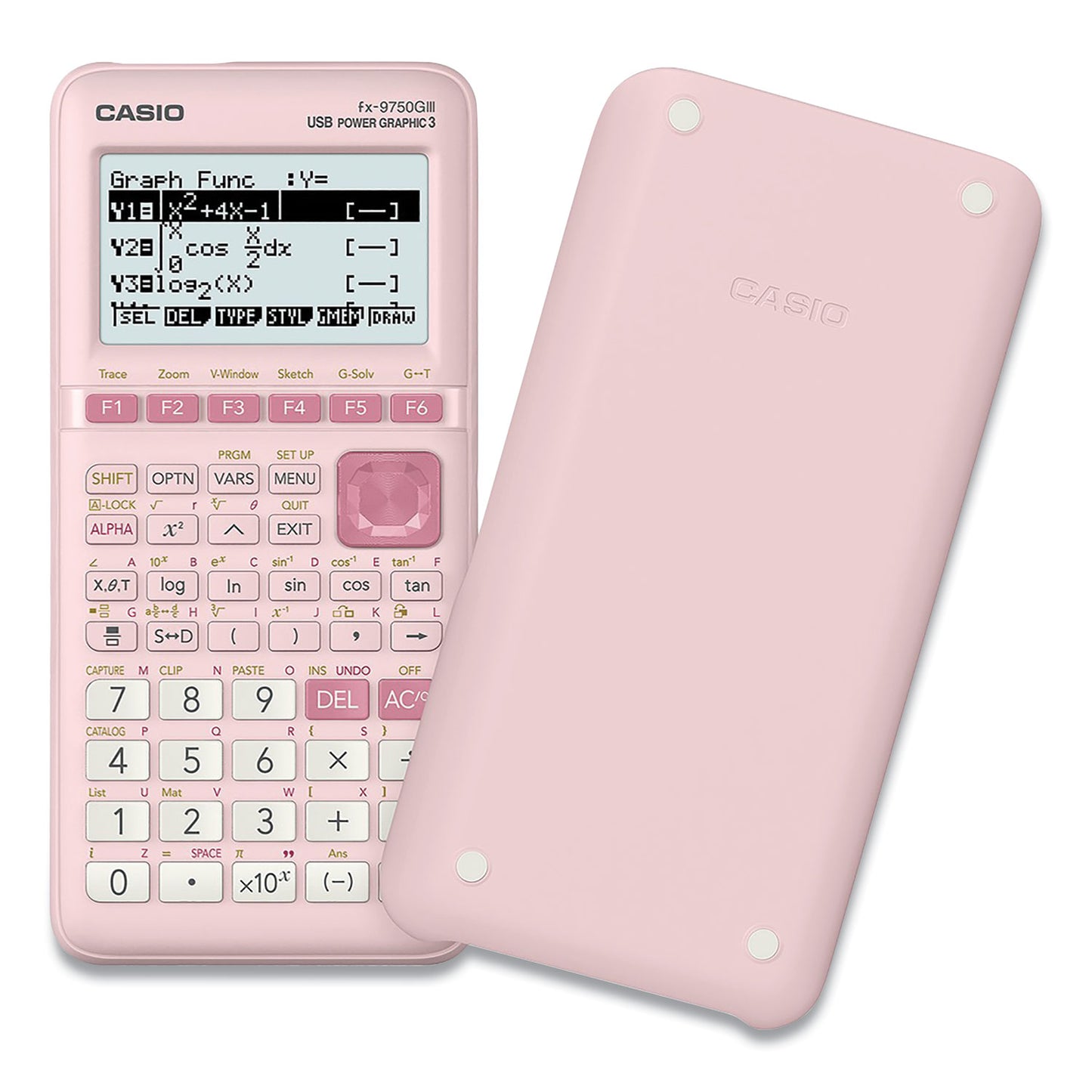 Casio FX-9750GIII 3rd Edition Graphing Calculator, 21-Digit LCD, Pink (FX9750GIIIPK)