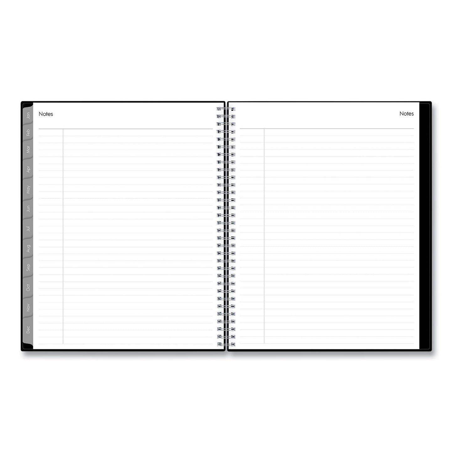 Blue Sky Enterprise Weekly/Monthly Planner, 11 x 8.5, Black Cover, 12-Month (Jan to Dec): 2025 (111288)