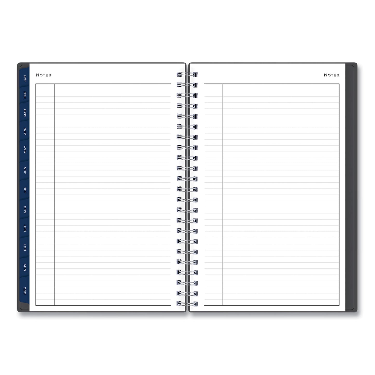 Blue Sky Passages Weekly/Monthly Planner, 8 x 5, Charcoal Cover, 12-Month (Jan to Dec): 2025 (100010)