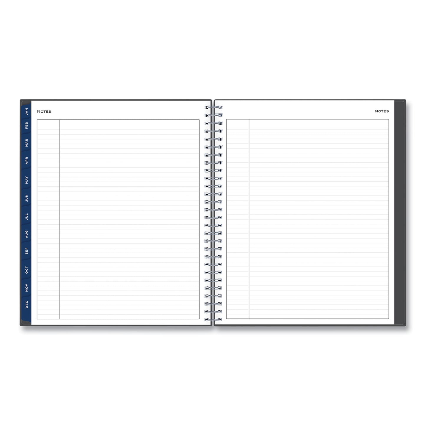 Blue Sky Passages Monthly Planner, 10 x 8, Charcoal Cover, 12-Month (Jan to Dec): 2025 (100011)