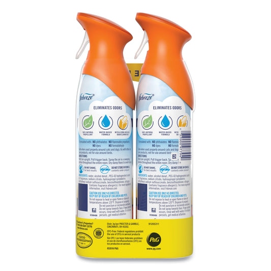 Febreze AIR, Hawaiian Aloha, 8.8 oz Aerosol Spray, 2/Pack, 6 Packs/Carton (97794)