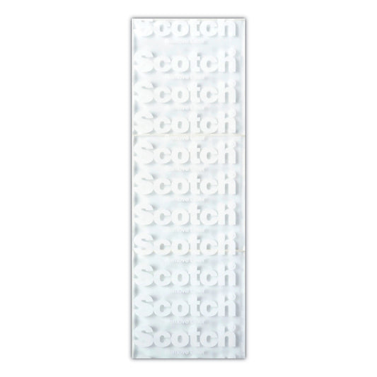 Scotch Restickable Mounting Tabs, Removable, Holds Up to 1 lb, 1 x 3, Clear, 6/Pack (R101)