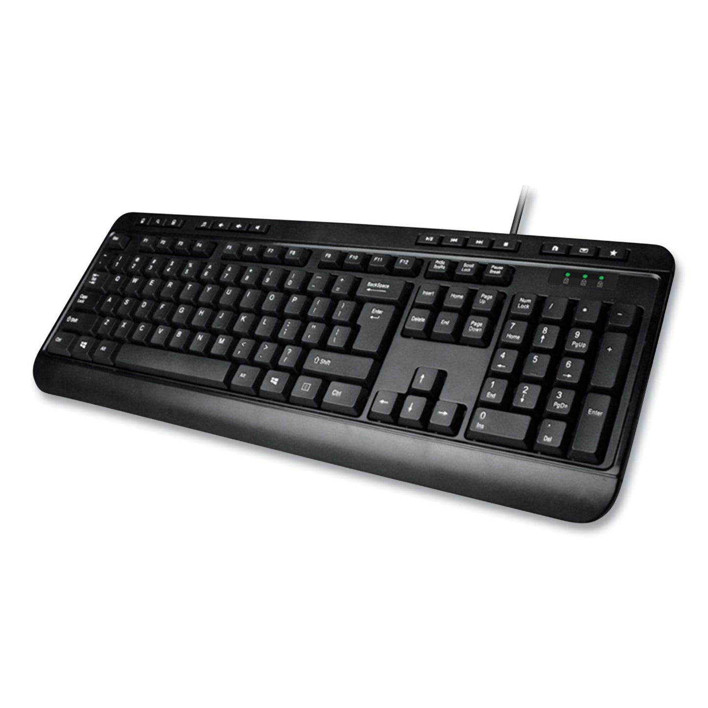 Adesso AKB132UB 118-Key MM Desktop USB Keyboard, Black