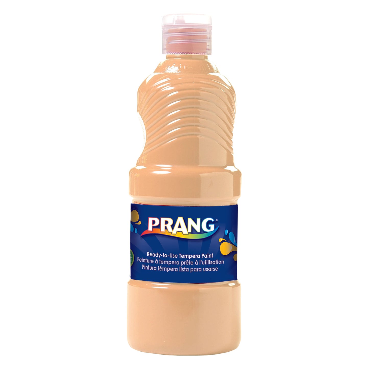Prang Ready-to-Use Tempera Paint, Peach, 16 oz Dispenser-Cap Bottle (X21634)
