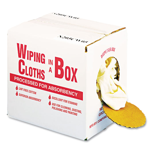 General Supply Multipurpose Reusable Wiping Cloths, Cotton, 5 lb Box, Assorted Sizes and Colors (N205CW05)