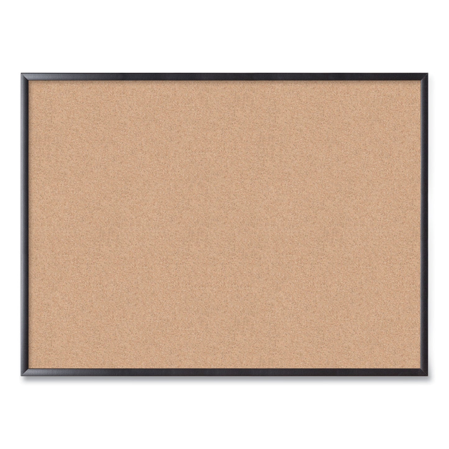 U Brands Cork Bulletin Board, 47 x 35, Tan Surface, Black Frame (2876U0001)